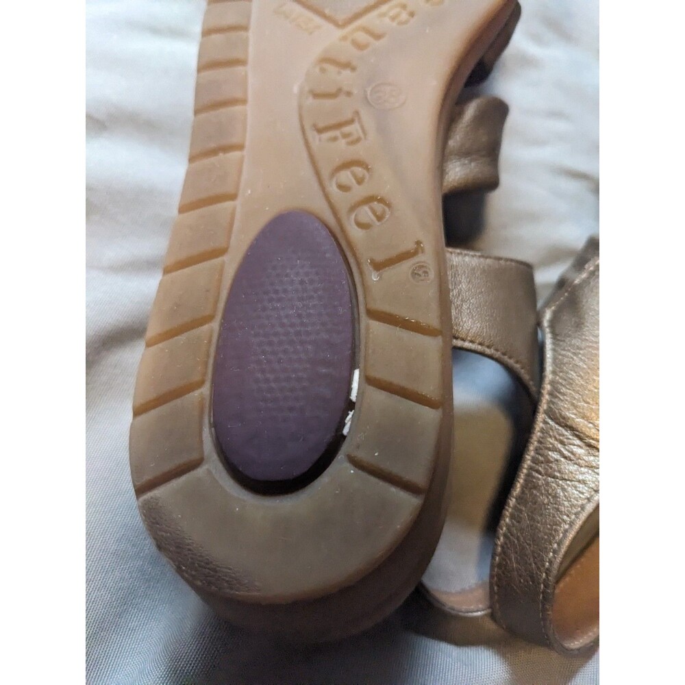 BeautiFeel Venezuela 123 Sandals Womens Size 38 US 7.5 - 8 Bronze Leather Adjust - Picture 16 of 16